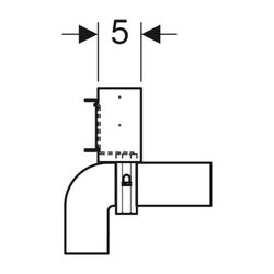 Geberit Duofix Traverse für Standarmatur, Küchenspüle, für Trockenbau... GEBERIT-111774001 4025416620556 (Abb. 1)