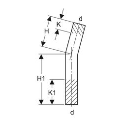 Geberit Mapress Edelstahl Passbogen 15 Grad, Außendurchmesser 42mm... GEBERIT-30907 4024723309079 (Abb. 1)