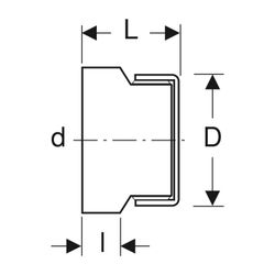 Geberit Silent db20 Enddeckel verschraubbar Außendurchmesser 160mm... GEBERIT-315005141 4025416862314 (Abb. 1)