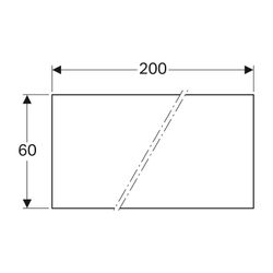 Geberit Duofix Paneel Breite 200cm, Höhe 60cm... GEBERIT-111808001 4025416802150 (Abb. 1)