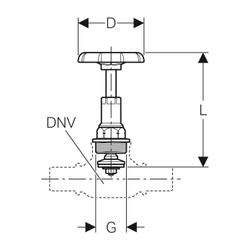 Geberit Oberteil mit Handrad DN 15 Rohrgewinde G 1/2"... GEBERIT-241569001 4025416794134 (Abb. 1)