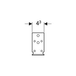 Geberit Duofix Systemwinkel, 111846001... GEBERIT-111846001 4025416846253 (Abb. 1)