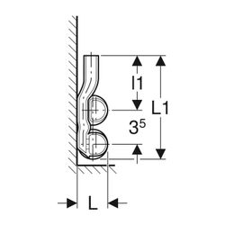 Geberit Mapress C-Stahl Set Anschluss-T-Stück für Vor-und Rücklauf Außendurchmesser 22mm... GEBERIT-24004 4024723240044 (Abb. 1)