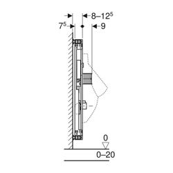 Geberit Kombifix Element für Urinal, 109-127cm, universell, für verdeckte Urinalsteu... GEBERIT-457689001 4025416667339 (Abb. 1)