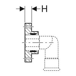 Geberit Befestigung für Geberit Mapress Übergangswinkel 90 Grad... GEBERIT-90282 4024723902829 (Abb. 1)