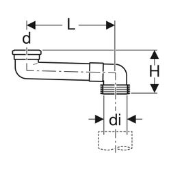 Geberit PVC Versprungbogen Außendurchmesser 90mm, grau... GEBERIT-388350291 4025416758488 (Abb. 1)