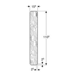 Geberit GIS Montageplatte universell, 16x111cm... GEBERIT-461135001 4025416612667 (Abb. 1)