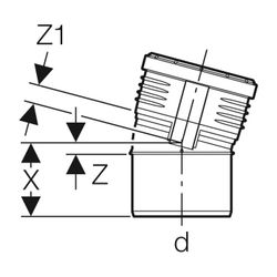 Geberit Silent-PP Bogen 15 Grad, Außendurchmesser 160mm... GEBERIT-390720141 4025416084068 (Abb. 1)