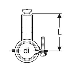 Geberit Set Verteilerbefestigungen gekröpft, mit Drehrastbolzen 1,0215, di 25–30mm, ... GEBERIT-653493001 4025416761099 (Abb. 1)