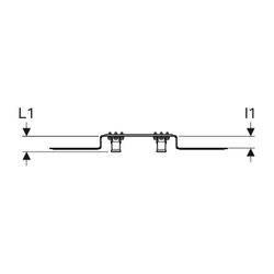 Geberit PushFit Anschlusswinkel 90 Grad vormontiert, zweifach, Messing d 20mm, Messi... GEBERIT-651299001 4025416719304 (Abb. 1)