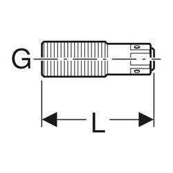 Geberit Abpressstopfen mit Außengewinde aus Messing... GEBERIT-650930001 4025416797418 (Abb. 1)