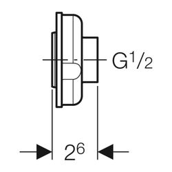 Geberit Nachrüstadapter für Zulauf Urinal... GEBERIT-242309001 4025416728917 (Abb. 1)