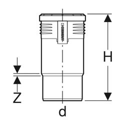 Geberit Silent-PP Langmuffe Außendurchmesser 160mm... GEBERIT-390718141 4025416085492 (Abb. 1)