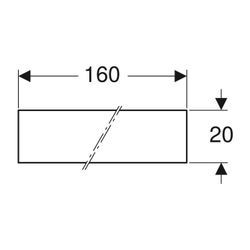 Geberit Schallschutzset für Waschtisch, groß... GEBERIT-156054001 4025416090441 (Abb. 1)