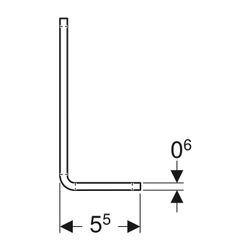 Geberit GIS Montagewinkel 12cm x 5, 5cm... GEBERIT-461140001 4025416160687 (Abb. 1)