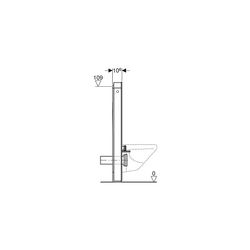 Geberit Monolith Sanitärmodul für Wand-WC, Höhe 114cm, Frontverkleidung aus Glas, Al... GEBERIT-131031SI5 4025416554394 (Abb. 1)