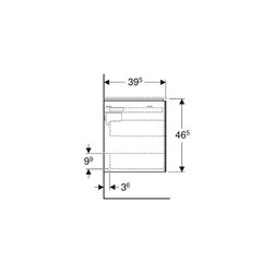 Geberit ONE Unterschrank für Waschtisch, 2 Schubladen, verkürzte Ausladung, 89,5x46,... GEBERIT-500385011 4025410572417 (Abb. 1)