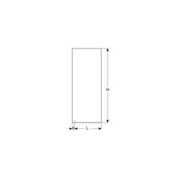 Geberit Walk-in-Duschwand Länge 119cm, Höhe 200cm... GEBERIT-560003001 4025410571274 (Abb. 1)