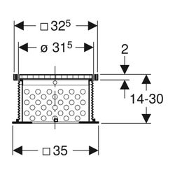 Geberit Pluvia Ergänzungsset befahrbar... GEBERIT-359635001 4025416113850 (Abb. 1)