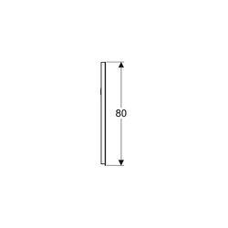 Geberit Renova Compact Lichtspiegel, Breite 40cm, Höhe 80cm, Aluminium eloxiert... GEBERIT-Y862340000 4022009329735 (Abb. 1)