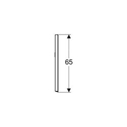Geberit Renova Compact Lichtspiegel, Breite 50cm, Höhe 65cm, Aluminium eloxiert... GEBERIT-862350000 4022009329742 (Abb. 1)