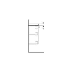 Geberit Renova Comfort Abdeckplatte 27,3x5x30,2cm, Graphit lackiert matt... GEBERIT-808627000 4022009318012 (Abb. 1)
