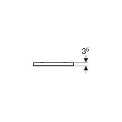Geberit Renova Compact Lichtspiegel, Breite 40cm, Höhe 80cm, Aluminium eloxiert... GEBERIT-Y862340000 4022009329735 (Abb. 1)
