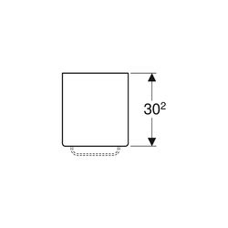 Geberit Renova Comfort Abdeckplatte 27,3x5x30,2cm, Graphit lackiert matt... GEBERIT-808627000 4022009318012 (Abb. 1)