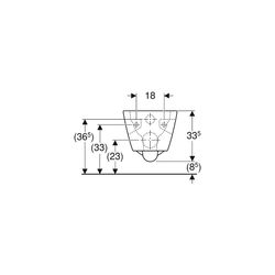 Geberit Renova Plan Wand-WC Tiefspüler, teilgeschlossene Form, Rimfree Tiefe 54cm, W... GEBERIT-500378018 4025416089056 (Abb. 1)