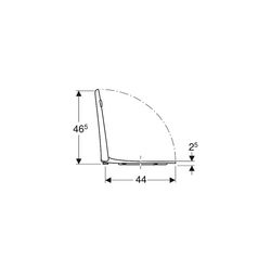 Geberit Renova Comfort WC-Sitz barrierefrei, antibakteriell, Befestigung von oben oh... GEBERIT-500679011 4025416224488 (Abb. 1)