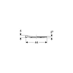 Geberit Renova Comfort WC-Sitzring barrierefrei, antibakteriell, Befür von oben ohne... GEBERIT-500680011 4025416224884 (Abb. 1)
