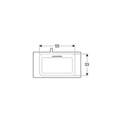 Geberit ONE Möbelwaschtisch Abgang horizontal verk. Ausladung 75cm T 40cm o. Hahnl. ... GEBERIT-500391011 4025410572363 (Abb. 1)