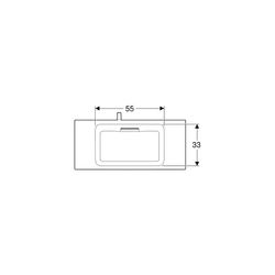 Geberit ONE Möbelwaschtisch Abgang horizontal verk. Ausladung 90cm T 40cm o. Hahnl. ... GEBERIT-500395011 4025410572431 (Abb. 1)