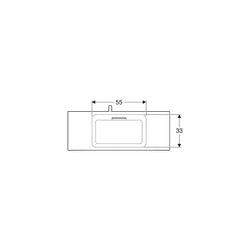 Geberit ONE Möbelwaschtisch Abgang horizontal verk. Ausl. B 105cm T 40cm o. Hahnl. Ü... GEBERIT-500396011 4025410572356 (Abb. 1)