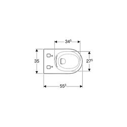 Geberit Wand-Dusch-WC für Unterputzspülkasten, Geberit AquaClean Tuma Alpinweiß/glän... GEBERIT-243308111 4025416545729 (Abb. 1)