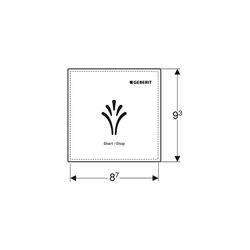 Geberit Wandbedienpanel berührungslos, für Geberit AquaClean Weiß/Kunststoff... GEBERIT-147044001 4025416351443 (Abb. 1)