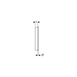 Geberit Wandbedienpanel berührungslos, für Geberit AquaClean Weiß/Kunststoff... GEBERIT-147044001 4025416351443 (Abb. 1)