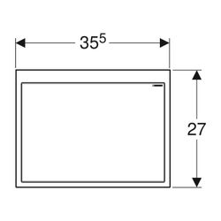 Geberit Fertigbauset für Geberit ONE Waschtisch schwebendes Design verspiegelt... GEBERIT-115420001 4025410588760 (Abb. 1)