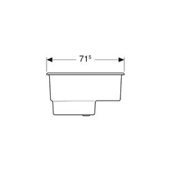 Geberit Bambini Sitzbadewanne Länge 71,5cm, Breite 46,5cm, Höhe 39,5cm, Alpinweiß... GEBERIT-407730016 4022009323863 (Abb. 1)