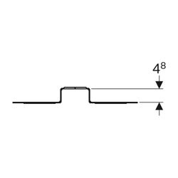 Geberit Montageplatte abgesetzt, einfach... GEBERIT-650733002 4025416210832 (Abb. 1)