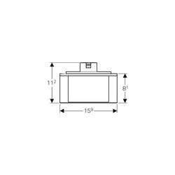 Geberit Seifenspender für Geberit Monolith Sanitärmodul für Waschtische... GEBERIT-131119001 4025416274469 (Abb. 1)
