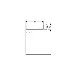 Geberit Publica Mehrzweckbecken ohne Überlauf, Breite 60cm, Tiefe 40cm, ohne Überlau... GEBERIT-360060000 4022009080490 (Abb. 1)