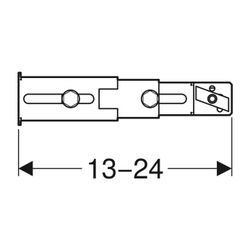 Geberit Duofix Set Fußbefestigung an Rückwand, 2 Stück... GEBERIT-111064001 4025410682529 (Abb. 1)
