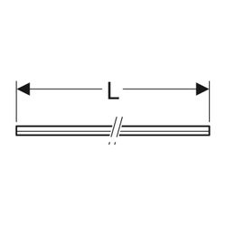 Geberit Einlegeband für Rohrschellen Außendurchmesser 40-160mm... GEBERIT-362846001 4025416023982 (Abb. 1)