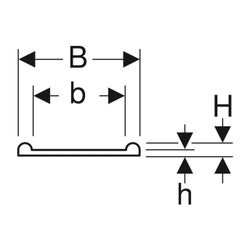 Geberit Einlegeband für Rohrschellen Außendurchmesser 40-160mm... GEBERIT-362846001 4025416023982 (Abb. 1)
