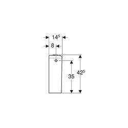 Geberit iCon Aufputzspülkasten aufgesetzt, 2-Mengen-Spülung, Wasseranschluss seitlic... GEBERIT-229420600 4022009332551 (Abb. 1)