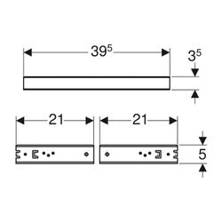Geberit Duofix Befestigung für Waschtische mit Befestigungsabstand 38-58cm... GEBERIT-111868001 4025416753131 (Abb. 1)