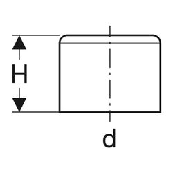 Geberit Mapress Schutzkappe für Rohrende, Außendurchmesser 76,1mm, Transparent... GEBERIT-16109 4025410735591 (Abb. 1)