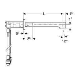 ONE Waschtischarmatur eckiges Design, Wandmontage, Zweigriffmischer, für ONE Montage... GEBERIT-116461211 4025410718747 (Abb. 1)