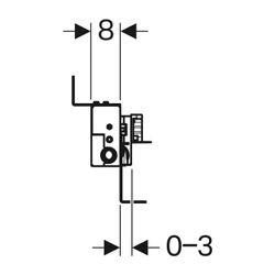 Geberit Kombifix Element für Dusche, mit Wandablauf, für Estrichhöhe am Einlauf 65-9... GEBERIT-457536001 4025416289036 (Abb. 1)
